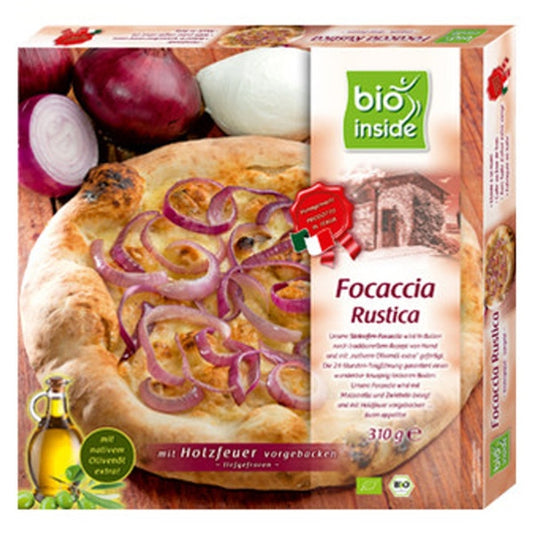 Βιολογική Πίτσα Rustica με Μοτσαρέλα & Κρεμύδια Κατεψυγμένη 310γρ., Bio Inside